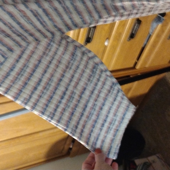 Plus size 4x short sleeve striped waffle tee shirt - Picture 3 of 6